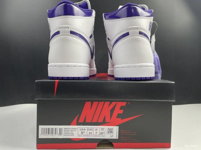 SportInspired “court 1221 purple” jordan air 1 cd0461- wmns 0110